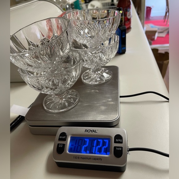 (4) Vintage Cut Crystal Dessert Bowls - Picture 6 of 6